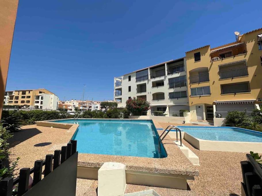 Cap'Nomad Studio Cote Mer - Balcon - Piscine - Parking 阿格德 外观 照片